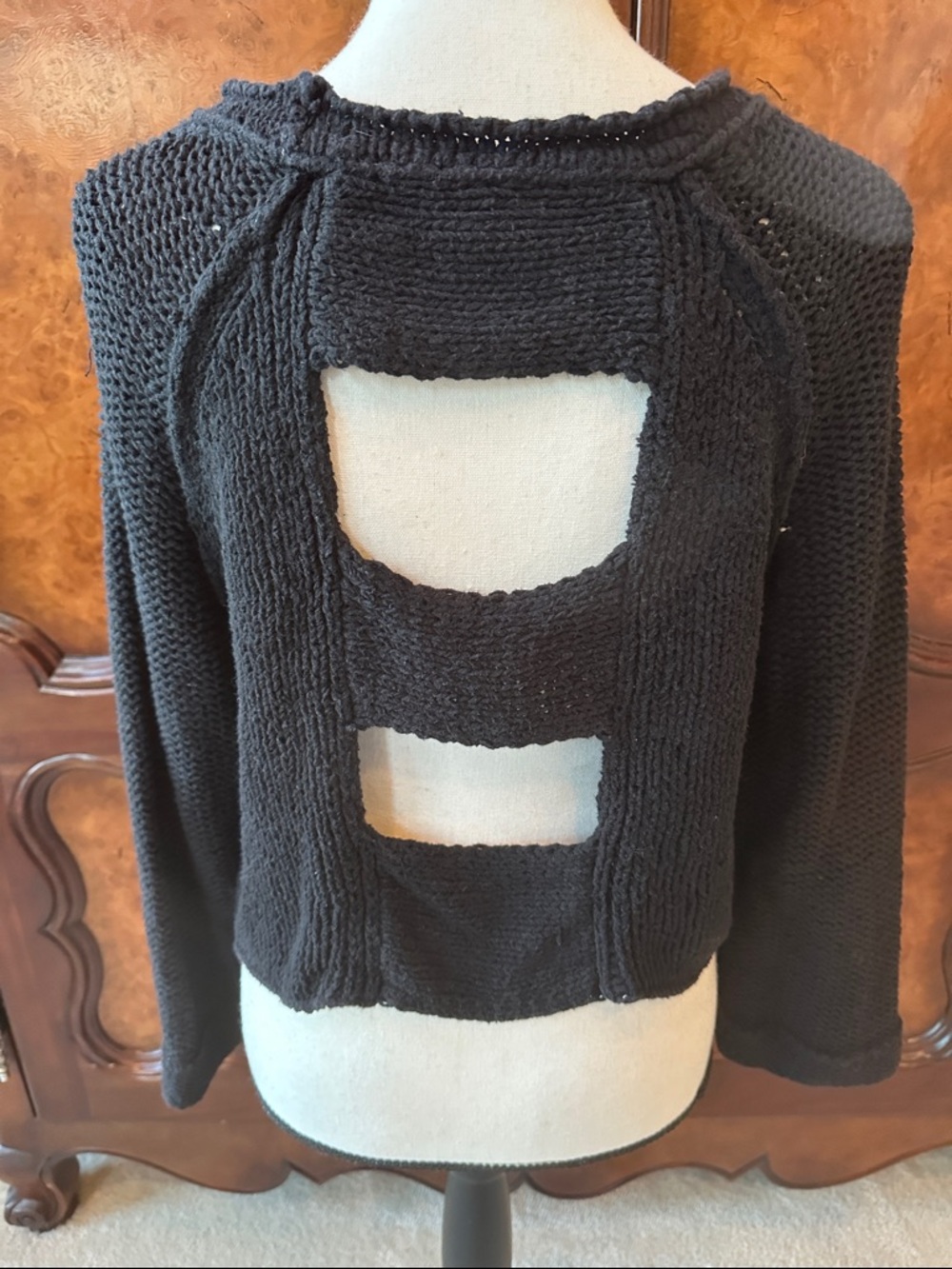 Free People Open Back Knit Sweater - Picture 4 of 14